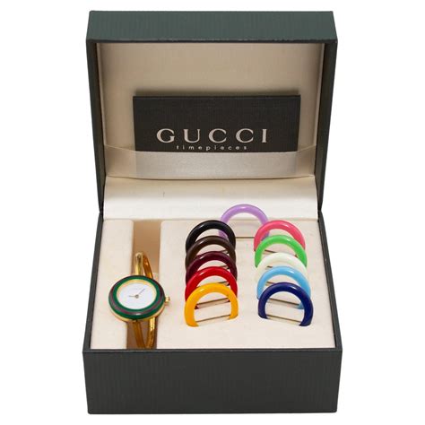 gucci interchangeable bezel watch dupe|gucci vintage watch changeable bezel.